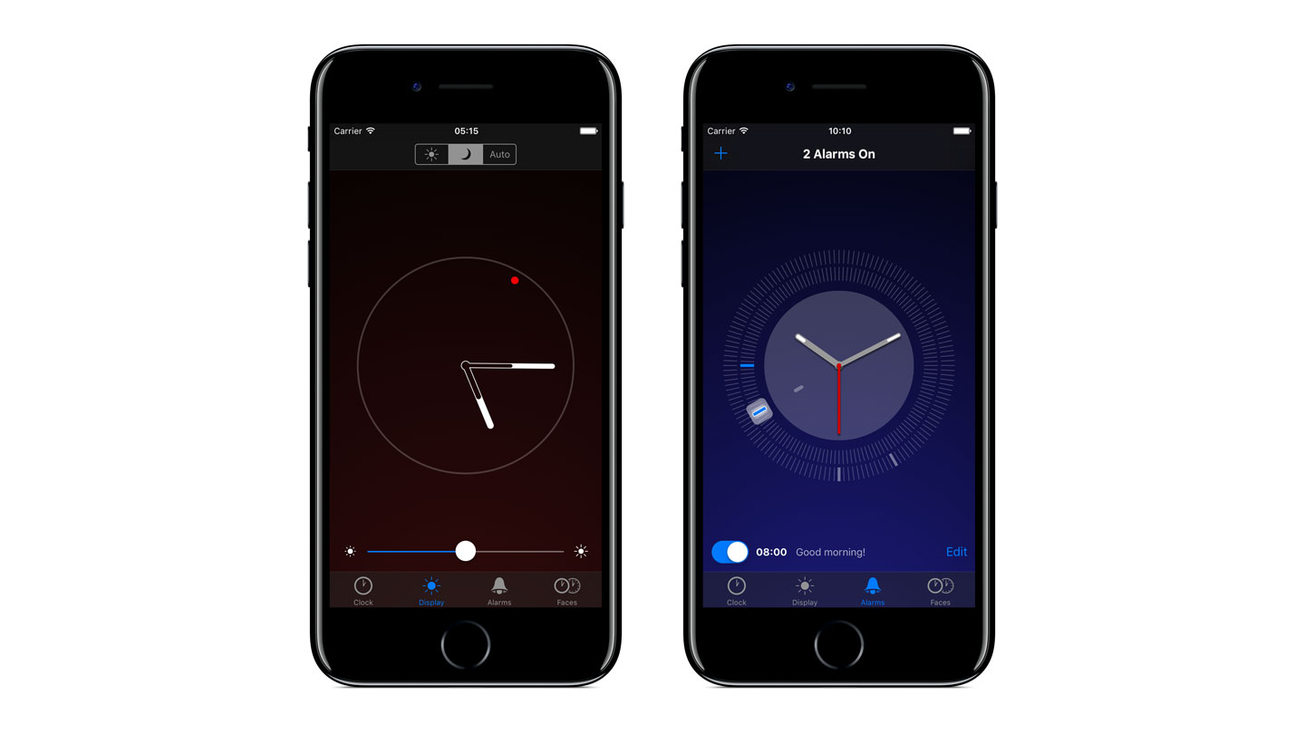 Two screenshots of the First Hour app on iPhones