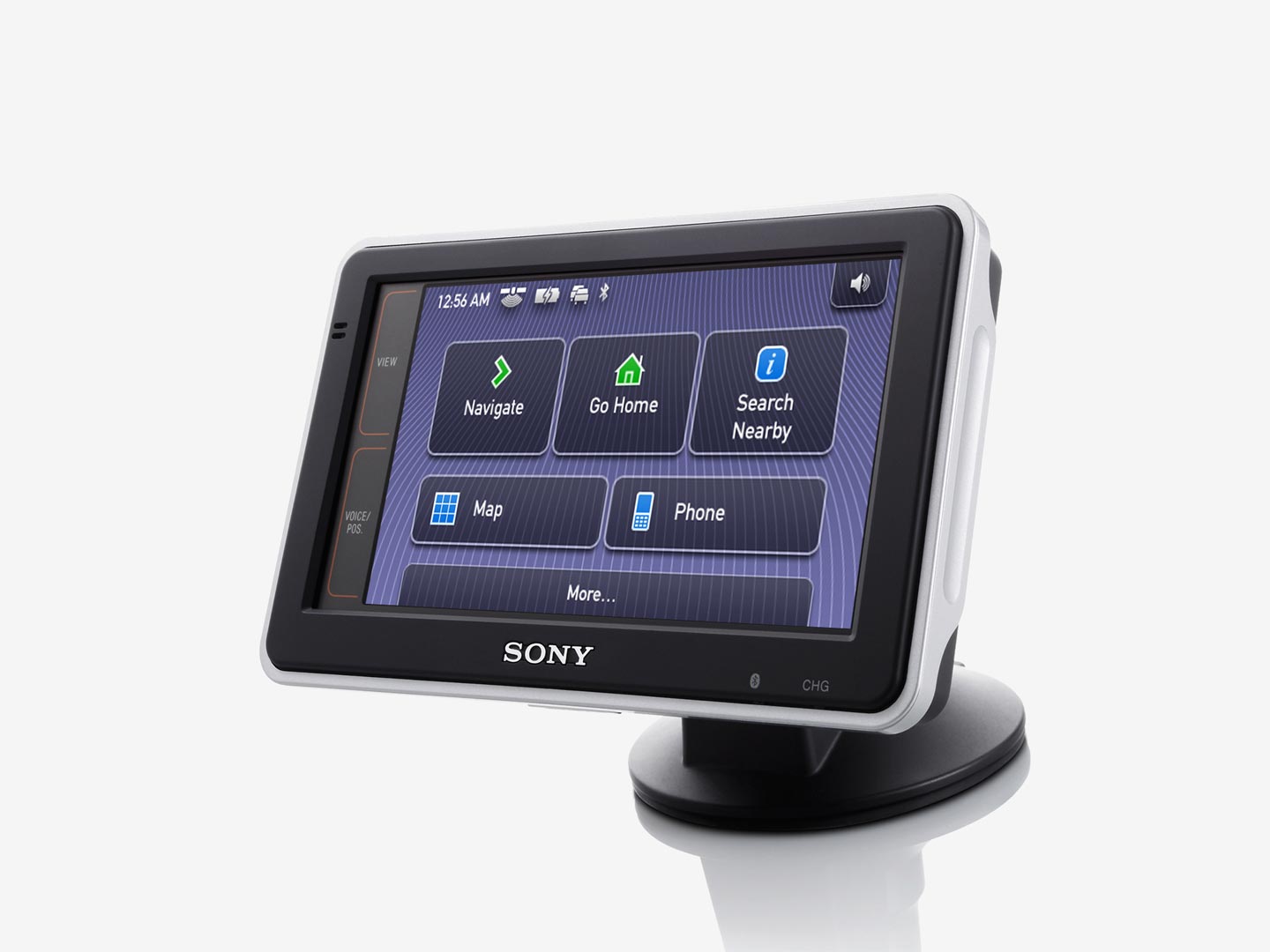 Sony nav-u personal navigation device displaying main menu