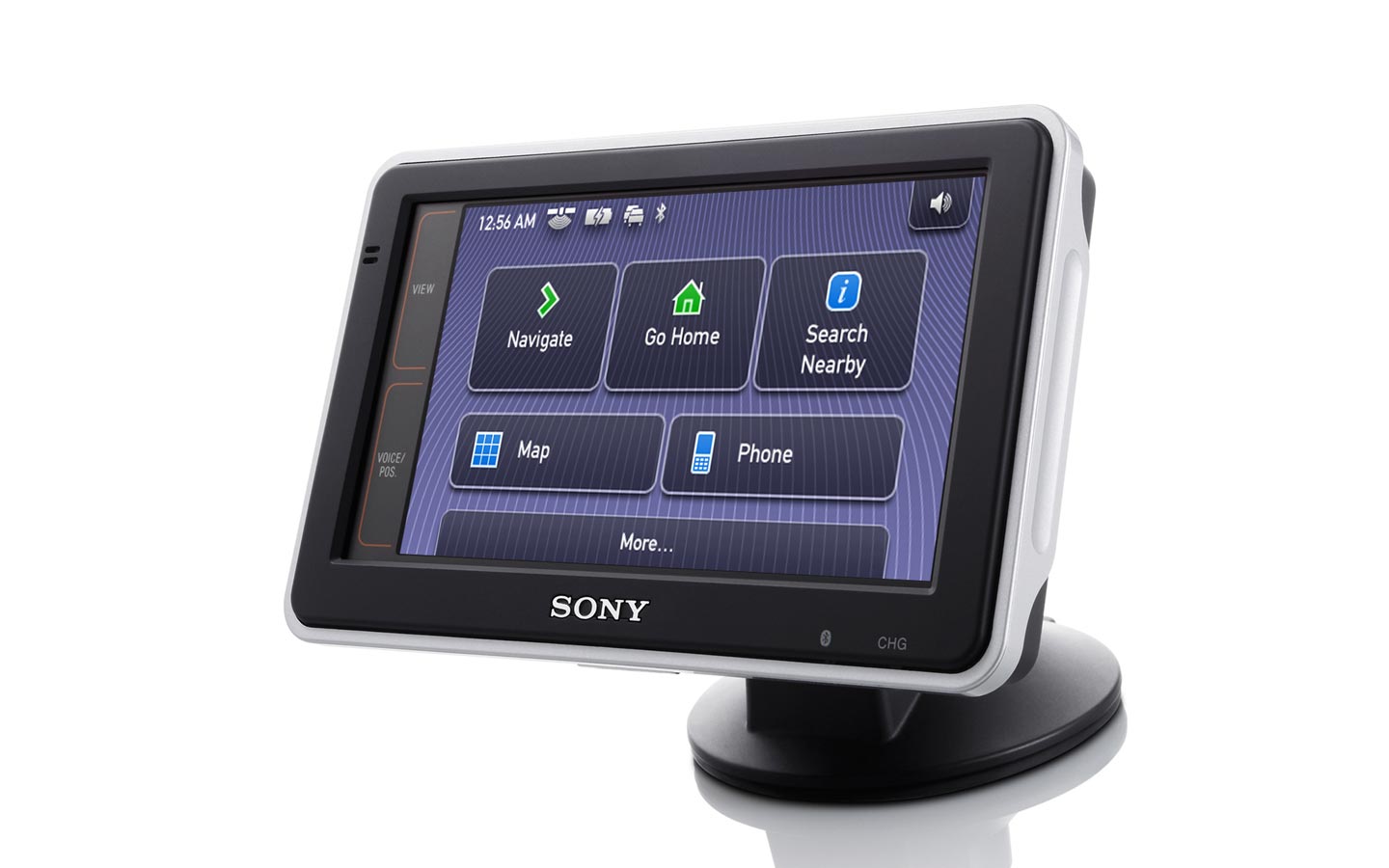 Sony nav-u personal navigation device displaying main menu